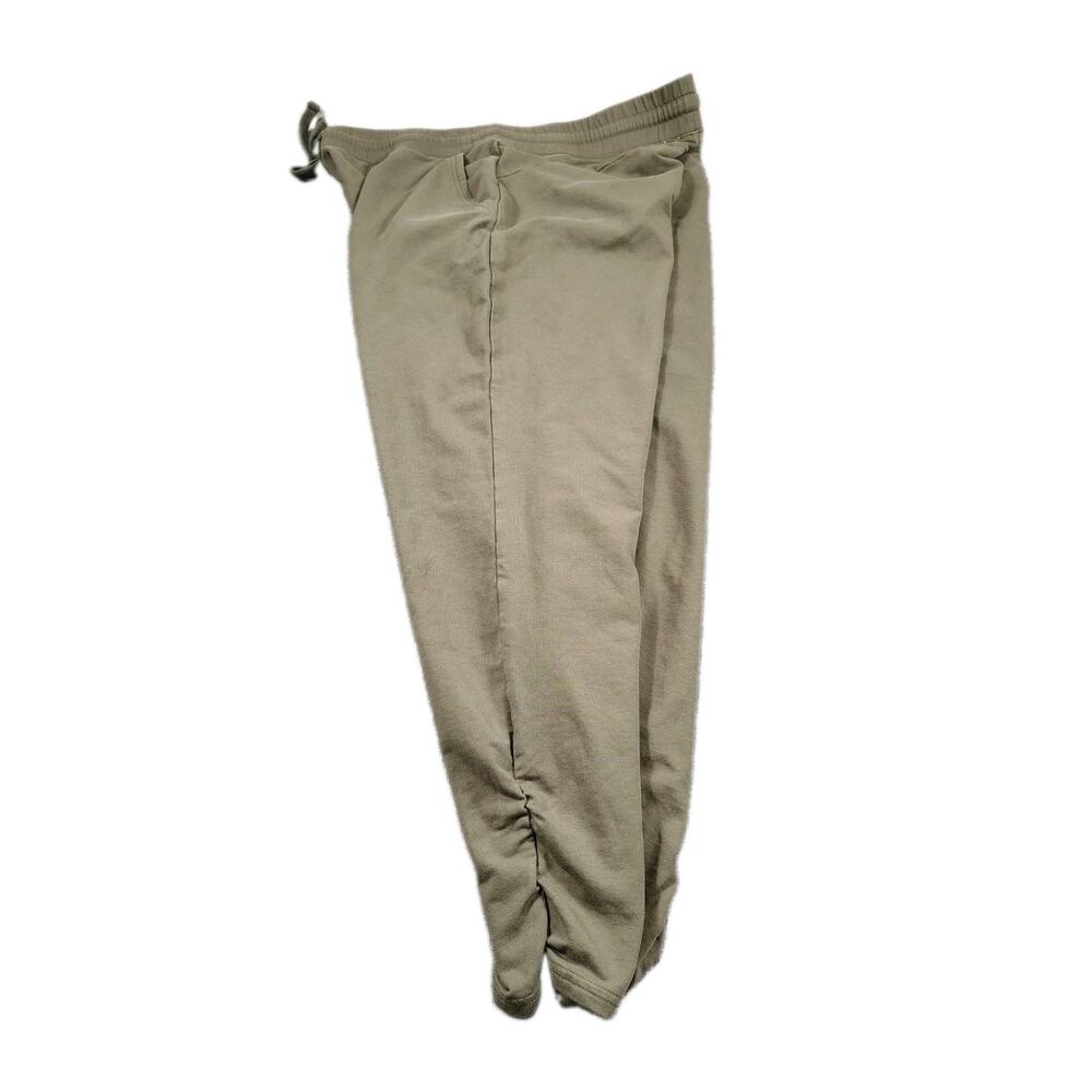 Pact Organic Cotton Jogger Pants Womens XL Olive Green Scrunch Ankle Ethical EUC - Picture 5 of 8